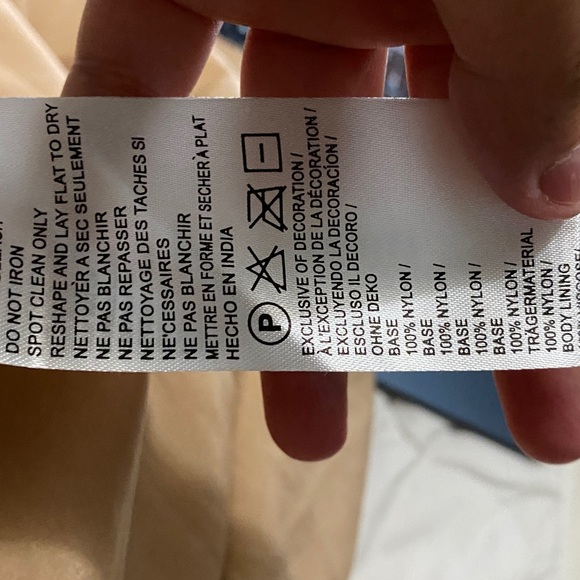 NWOT Anthropologie BHLDN Cordelia Embroidery Beige Pink Maxi Dress Gown Sz 4 - Picture 13 of 13